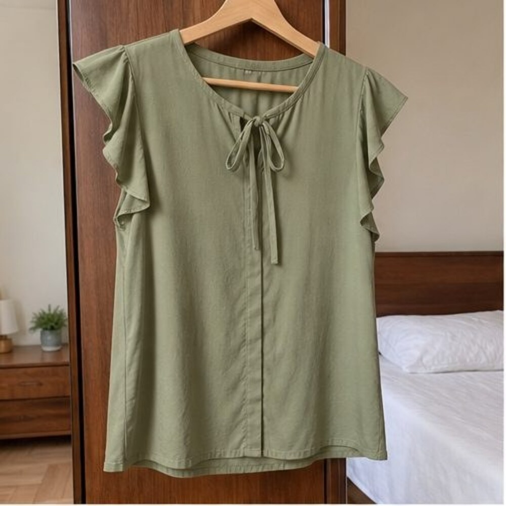 Blush Ruffle Blouse